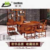 将军茶台 厂家直销可定制 仿古茶桌椅组合 红木茶桌