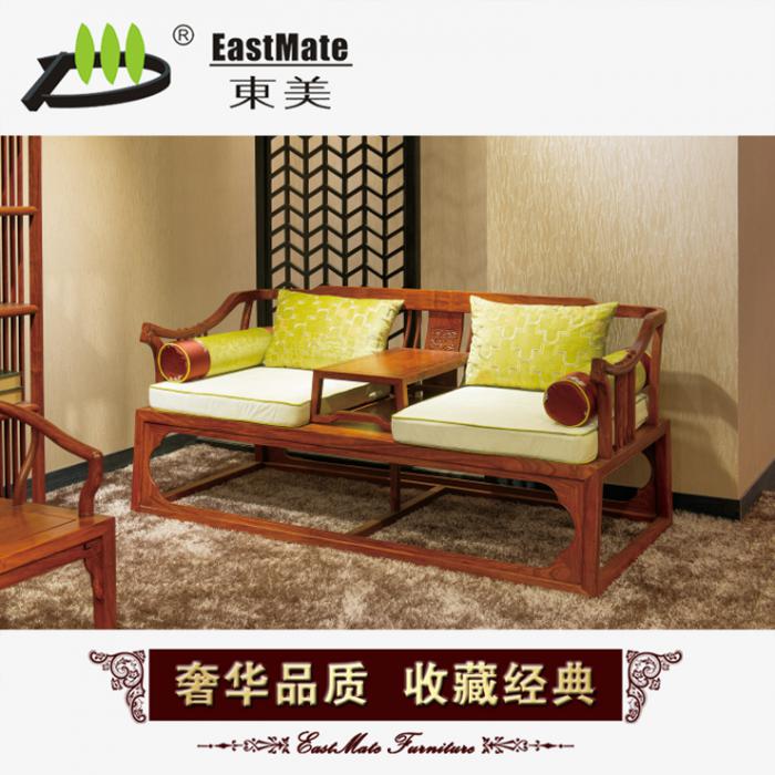 新古典红木家具 剌猬紫檀家具 新中式 明清仿古罗汉床