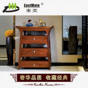 100%刺猬紫檀 红木家具 实木三斗柜 客厅柜 储物柜