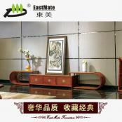 剌猬紫檀组合厅柜 新中式古典实木家具 客厅 电视柜