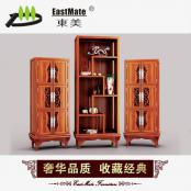 客厅家具 新古典实木茶水柜 中式茶水柜 红木茶几柜组合 DMJX25