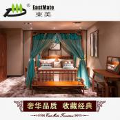 红木家具 新中式古典实木架子床 100%刺猬紫檀实木床