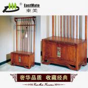 刺猬紫檀 新中式衣帽挂衣架 新古典红木家具