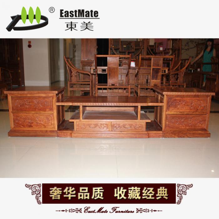厂家直销豪华高档红木三合一自由拼接电视柜 视厅柜