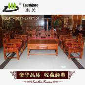 非洲黄花梨勾仔沙发 明清古典红木沙发沙发家具