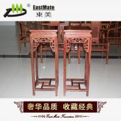 古典中式红木家具 灯笼花几 非洲花梨全实木高花架搁物架