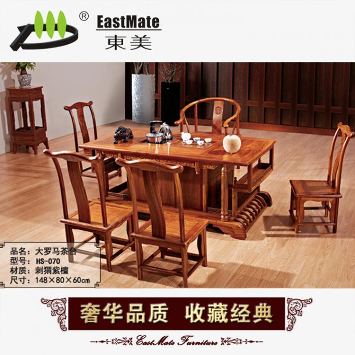 红木家具 大罗马茶台 厂家直销可定制  功夫茶桌 花梨木茶桌