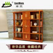 红木家具 中式书柜 刺猬紫檀组合柜实木书柜 陈列柜 简易书柜