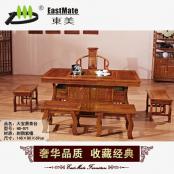 红木家具 大宝鼎茶台 厂家直销可定制 茶桌茶椅组合 功夫茶桌