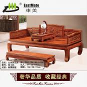 红木家具 刺猬紫檀 花梨木 中式古典实木 明清山水 罗汉床