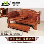 红木家具 全实木狮子罗汉床 厂家直销 中式仿古 红木罗汉床