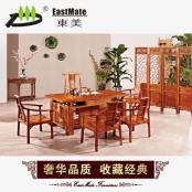 红木家具 迎宾茶台 功夫茶台 花梨木茶几茶桌椅组合 红木茶桌